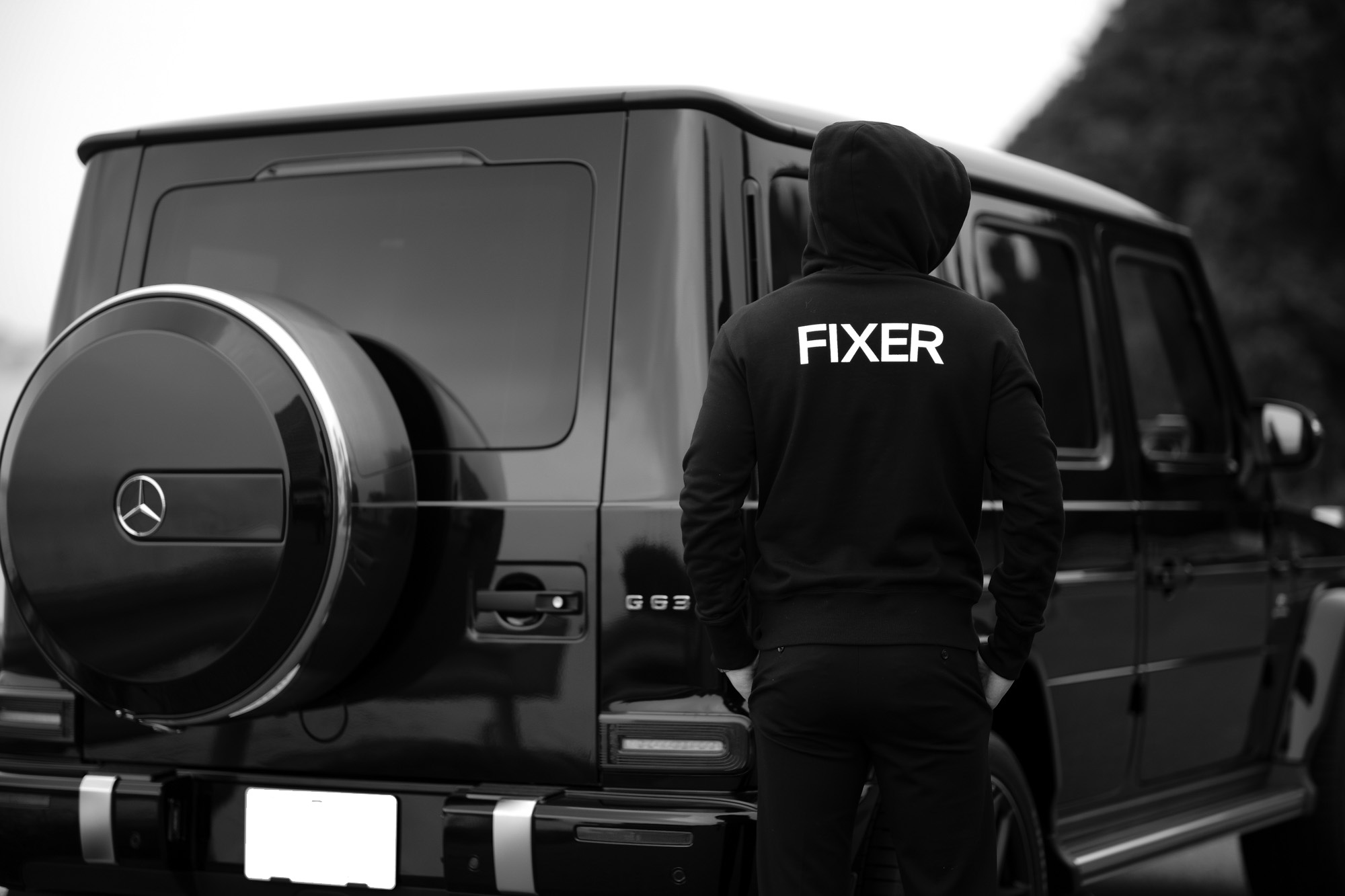 FIXER (フィクサー) FPK-02(エフピーケー02) Sweat Hoodie スウェットフーディー BLACK (ブラック) 【ご予約開始】【2021.10.04(Mon)～2021.10.17(Sun)】 愛知 名古屋 altoediritto アルトエデリット パーカー プリントロゴ ロゴプリント 肉厚 裏サーマル