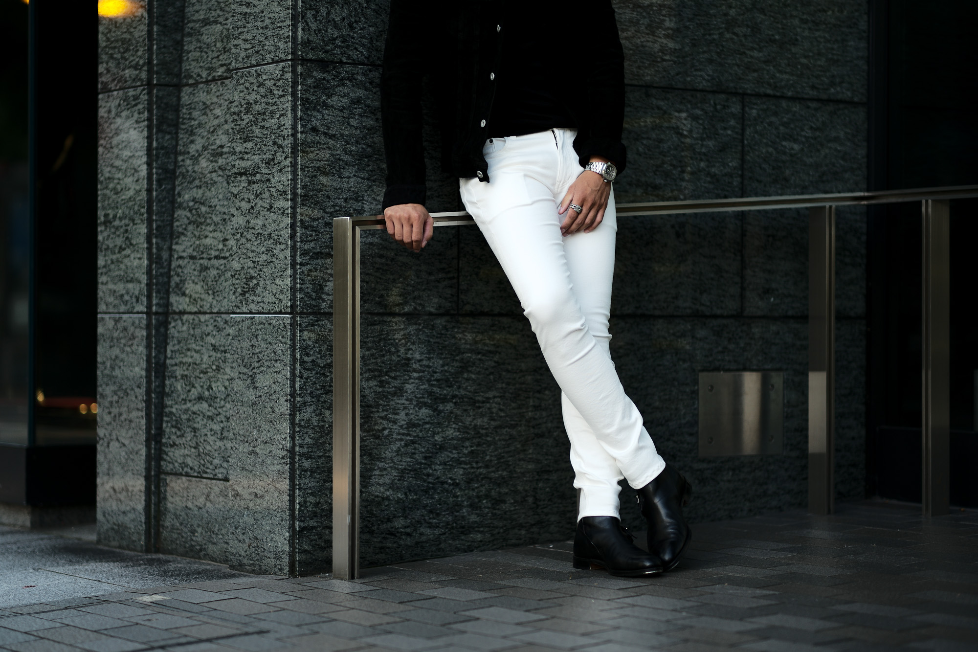 ISAMU KATAYAMA BACKLASH (イサムカタヤマ バックラッシュ)  Stretch Skinny Denim Pants ストレッチ スキニー デニム パンツ WHITE (ホワイト) 2022 【Special Model】【Alto e Diritto別注】 愛知 名古屋 Alto e Diritto altoediritto アルトエデリット ISAMUKATAYAMABACKLASH イサムカタヤマバックラッシュ 白パン 白デニム ホワイトデニム