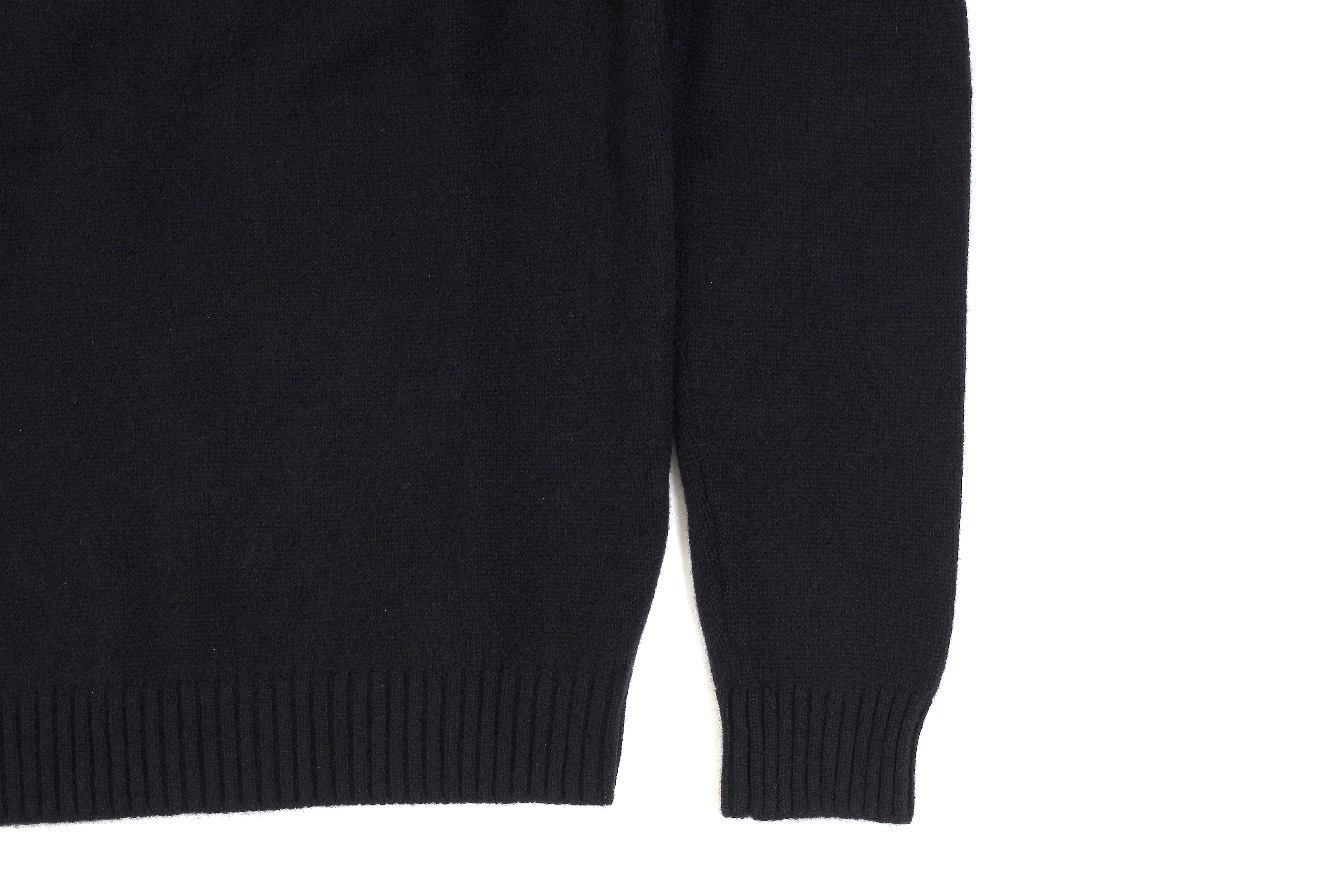 MONARO Loropiana Baby Cashmere 100% Crew Neck Sweater BLACK 2021AW MONARO (モナーロ) Baby Cashmere Crew Neck Sweater (ベビーカシミヤ クルーネック セーター) Loropiana (ロロピアーナ) Baby Cashmere 100% 7ゲージ ベビーカシミヤ ニット セーター BLACK (ブラック) MADE IN ITALY  愛知 名古屋 Alto e Diritto altoediritto アルトエデリット スペシャルモデル ミドルゲージ