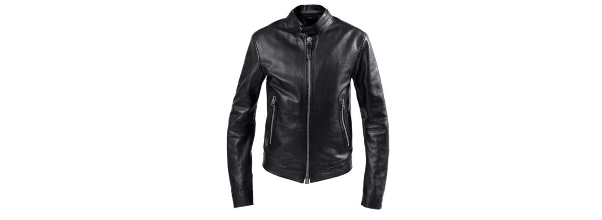 TOM FORD (トムフォード) CAFÉ BIKER JACKET (カフェ バイカー ジャケット) カーフレザー シングル ライダース ジャケット BLACK (ブラック) Made in italy (イタリア製) 2021 秋冬新作 【入荷しました】【発売開始】愛知 名古屋 Alto e Diritto altoediritto アルトエデリット