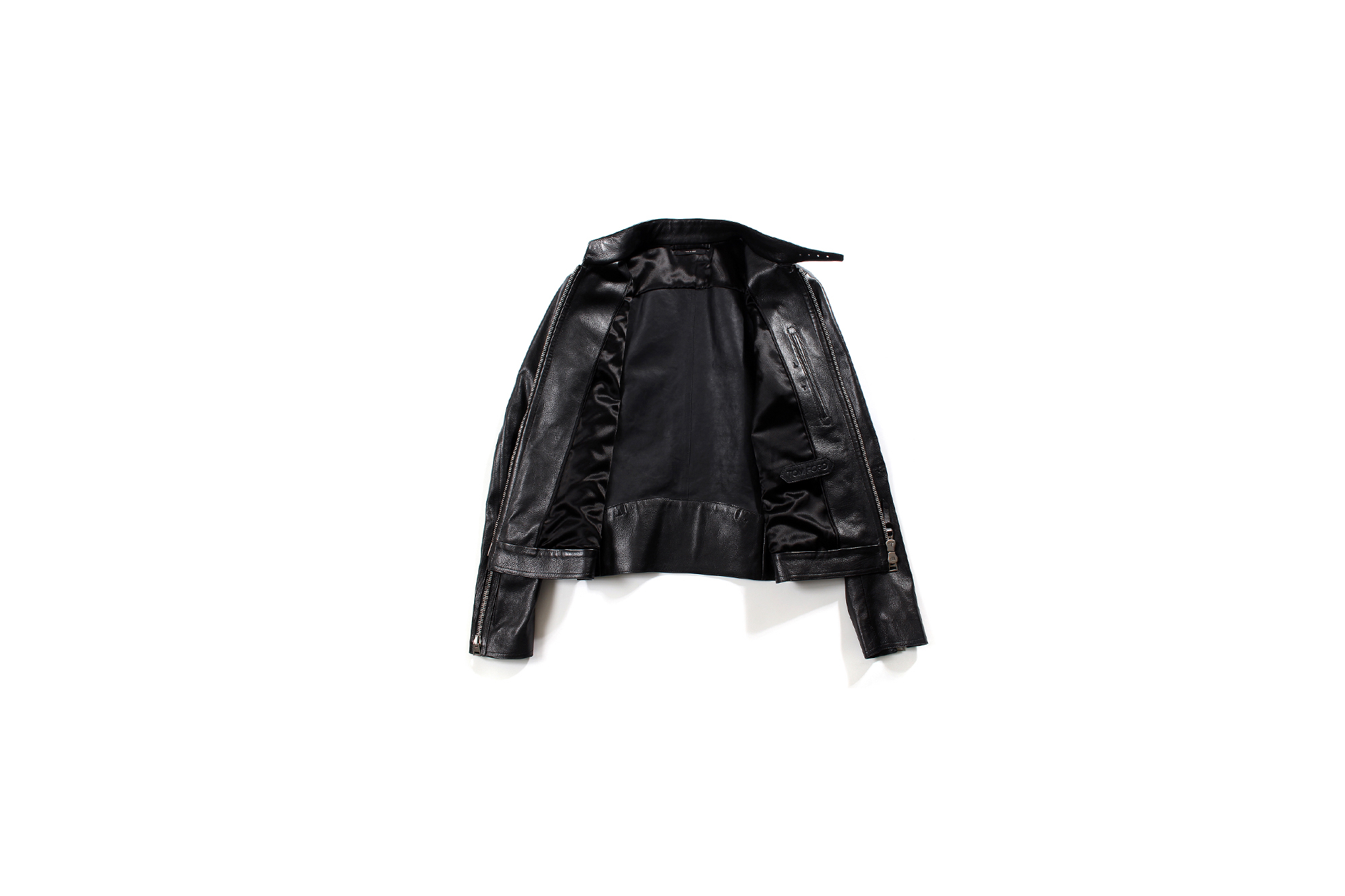 TOM FORD (トムフォード) CAFÉ BIKER JACKET (カフェ バイカー ジャケット) カーフレザー シングル ライダース ジャケット BLACK (ブラック) Made in italy (イタリア製) 2021 秋冬新作 【入荷しました】【発売開始】愛知 名古屋 Alto e Diritto altoediritto アルトエデリット