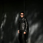 TOM FORD (トムフォード) CAFÉ BIKER JACKET (カフェ バイカー ジャケット) カーフレザー シングル ライダース ジャケット BLACK (ブラック) Made in italy (イタリア製) 2021 秋冬新作のイメージ