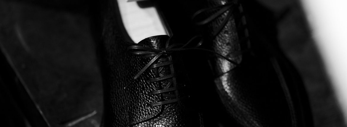 Yohei Fukuda “MTO” Split Toe Derby Shoes Black Big Grain 2021のイメージ