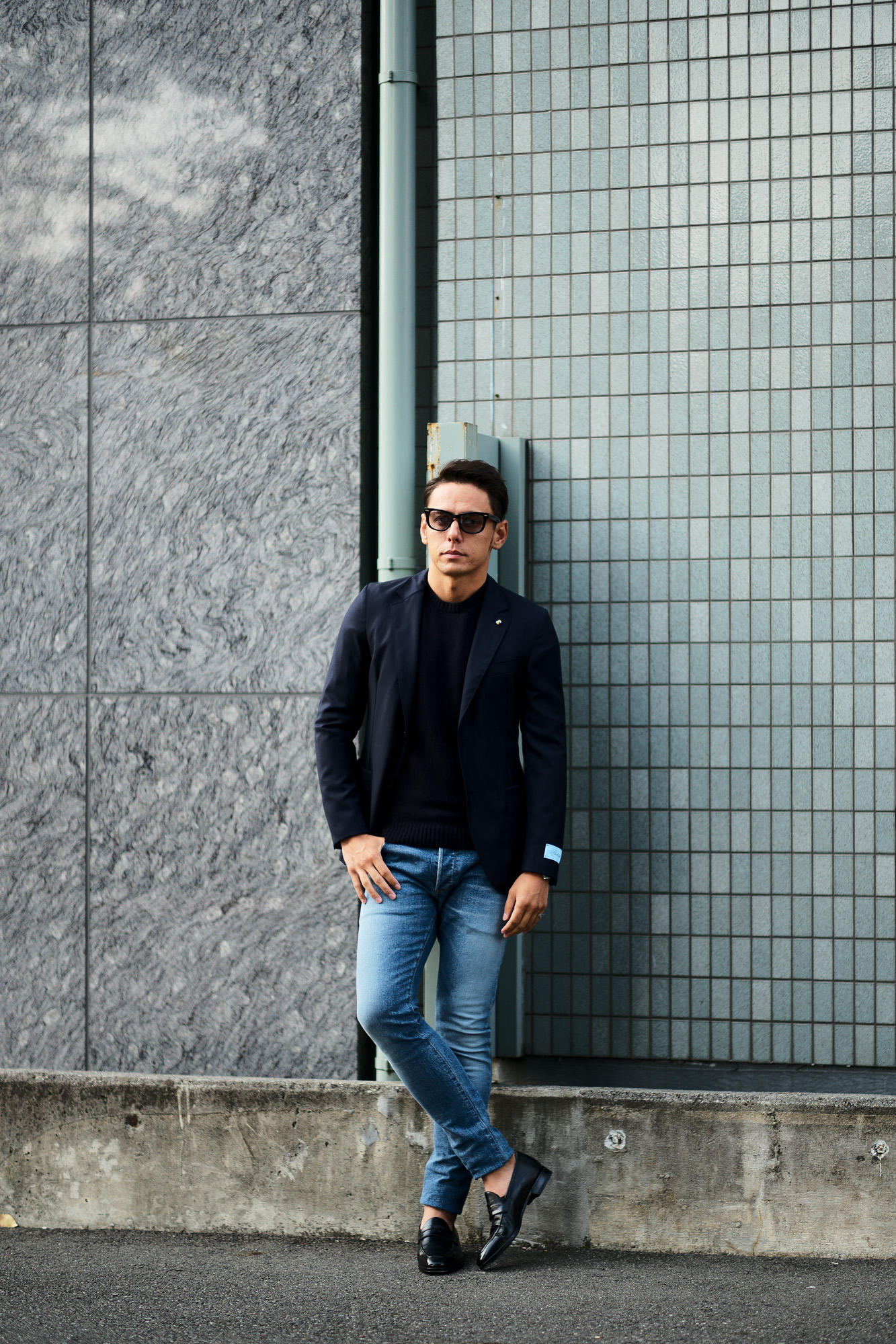 BELVEST (ベルベスト) LIGHTWEIGHT CAPSULE SINGLE JACKET 2PATCH SUPER110’s WOOL サージウール ジャケット ジャケット NAVY (ネイビー) Made in italy (イタリア製) 2021 秋冬新作 【入荷しました】【フリー分発売開始】 愛知 名古屋 Alto e Diritto altoediritto アルトエデリット