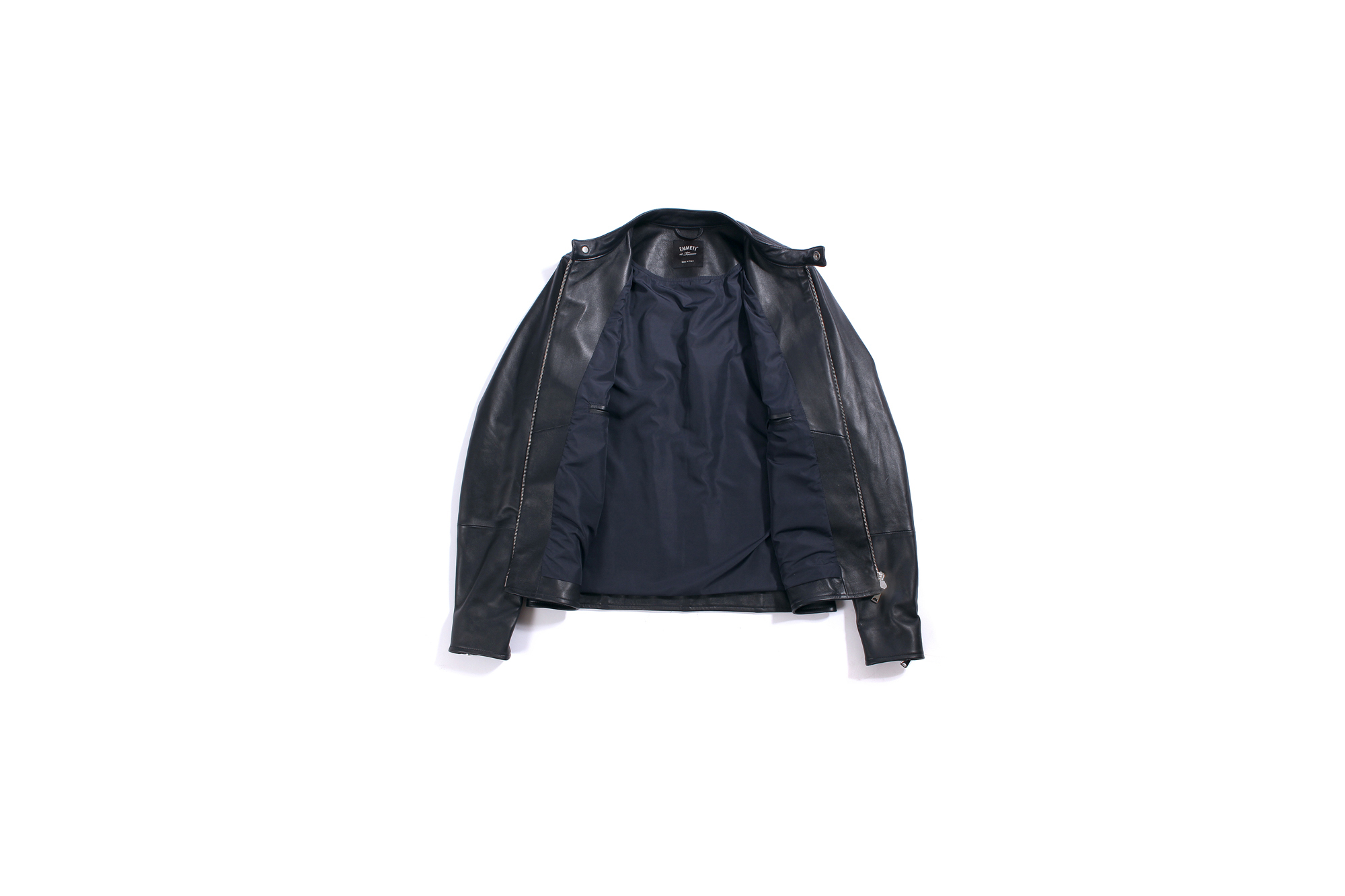 EMMETI (エンメティ) KELSO (ケルソ) Lambskin (ラムレザー) レザージャケット シングルライダース ジャケット NAVY (ネイビー) Made in italy (イタリア製) 2022 春夏 【Alto e Diritto限定】【Special Model】愛知 名古屋 Alto e Diritto altoediritto アルトエデリット