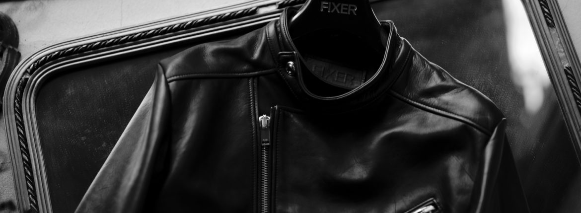 FIXER F1 GOLD DOUBLE RIDERS Horse Leather BLACK フィクサー エフワン ダブルライダース ホースレザー ブラック 愛知 名古屋 Alto e Diritto altoediritto アルトエデリット 馬革