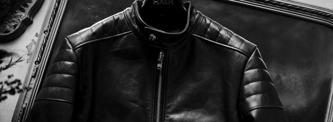 FIXER "F2 GOLD" SINGLE RIDERS "Horse Leather" BLACK フィクサー エフツー ゴールド シングルライダース ホースレザー ブラック 愛知 名古屋 Alto e Diritto altoediritto アルトエデリット 馬革