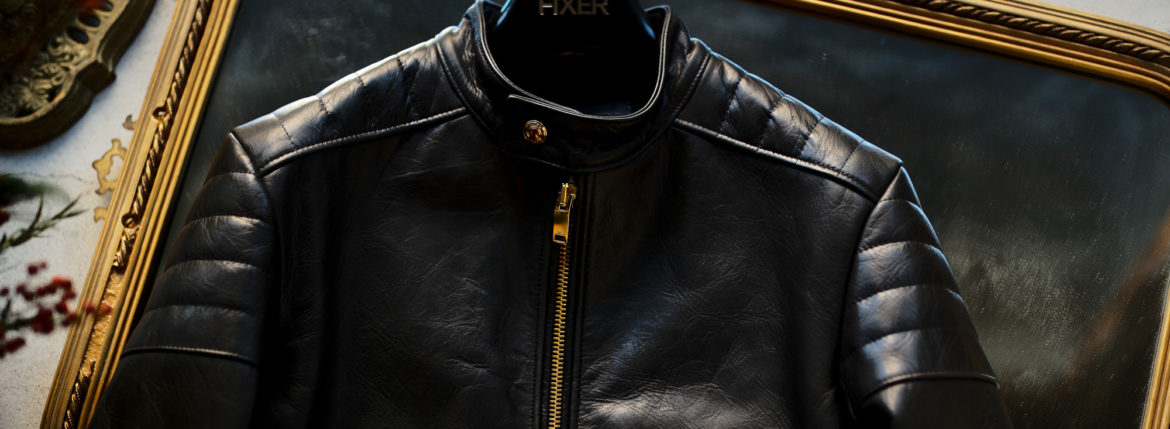 FIXER "F2 GOLD" SINGLE RIDERS "Horse Leather" BLACK フィクサー エフツー ゴールド シングルライダース ホースレザー ブラック 愛知 名古屋 Alto e Diritto altoediritto アルトエデリット 馬革