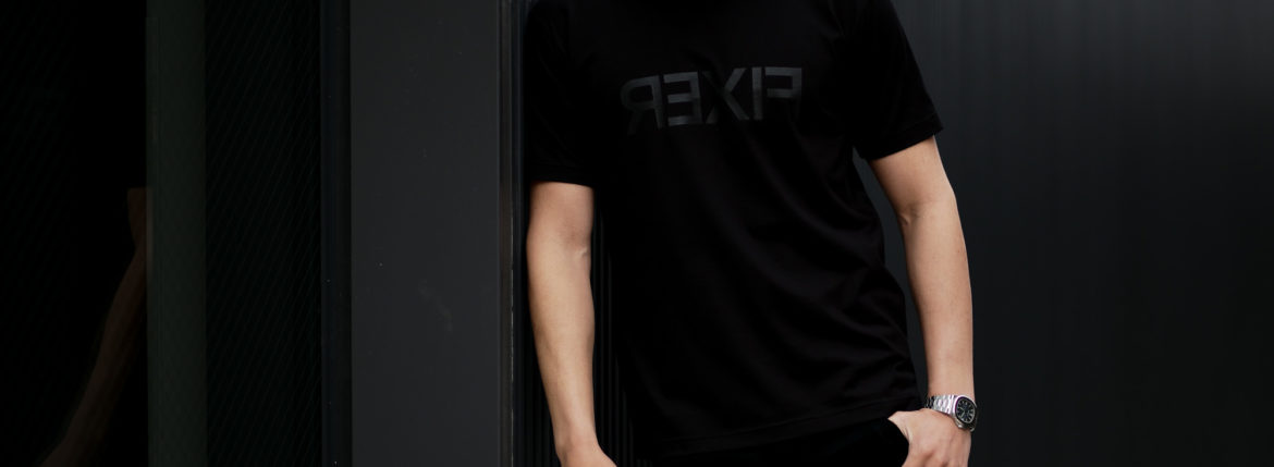 FIXER (フィクサー) FTS-03 Reverse Print Crew Neck T-shirt リバースプリント Tシャツ ALL BLACK (オールブラック) 【ご予約開始】【2021.4.17(Sat)～2021.5.03(Mon)】 愛知 名古屋 Alto e Diritto altoediritto アルトエデリット