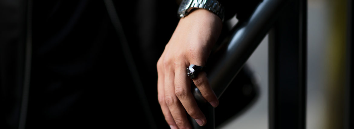 FIXER(フィクサー) "SMALL PANTHER RING 2" WHITE DIAMOND BLACK RHODIUM (ブラック ロジウム) スモール パンサーリング ホワイトダイヤモンド BLACK (ブラック) 愛知 名古屋 Alto e Diritto altoediritto アルトエデリット パンサーリング リング