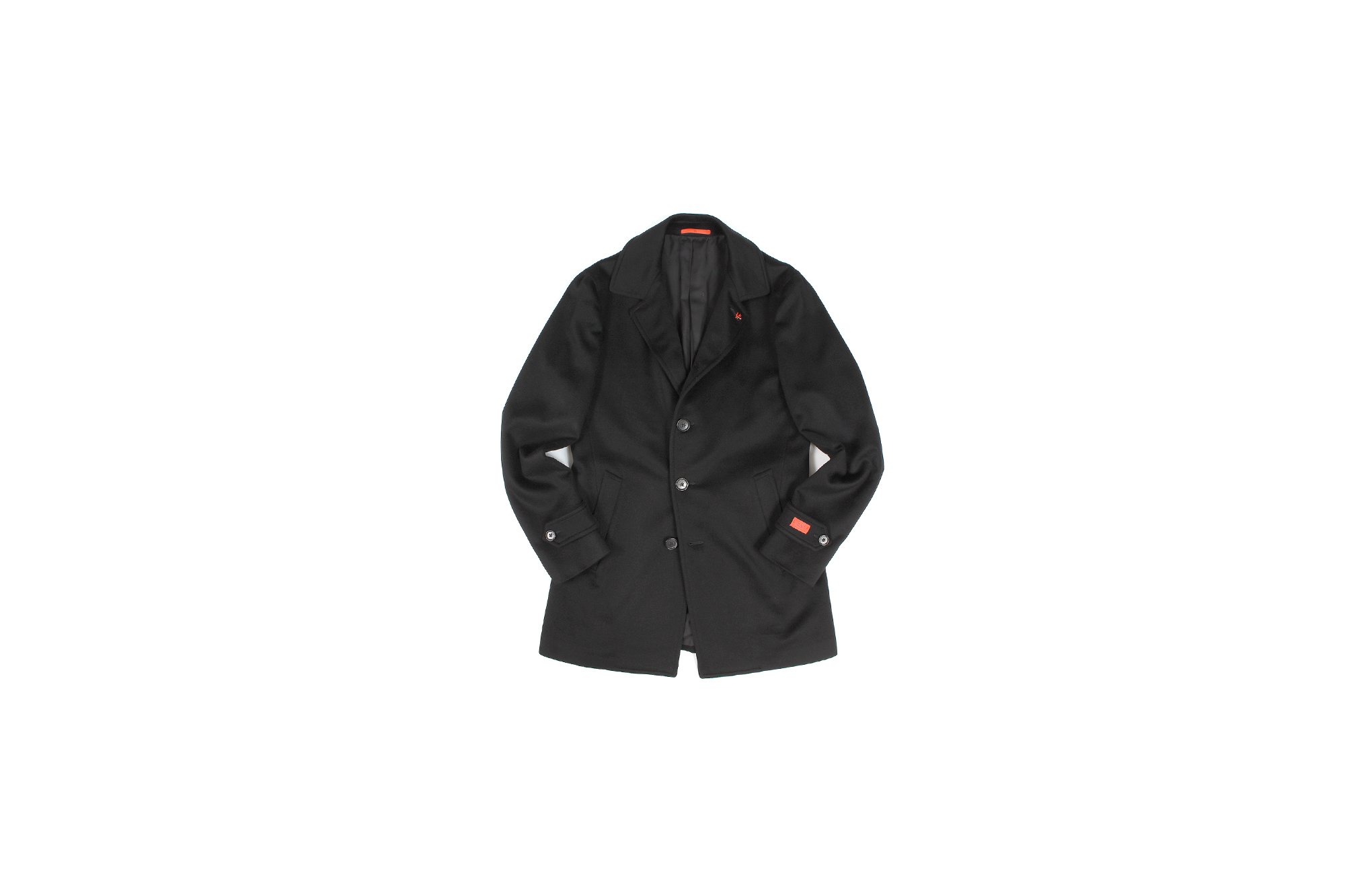 ISAIA (イザイア) CAPPOTTO (カッポット) Gruppo 7 カシミア カーコート BLACK (ブラック・990) Made in italy (イタリア製) 2021 愛知 名古屋 Alto e Diritto altoediritto アルトエデリット カシミヤジャケット カシミアジャケット