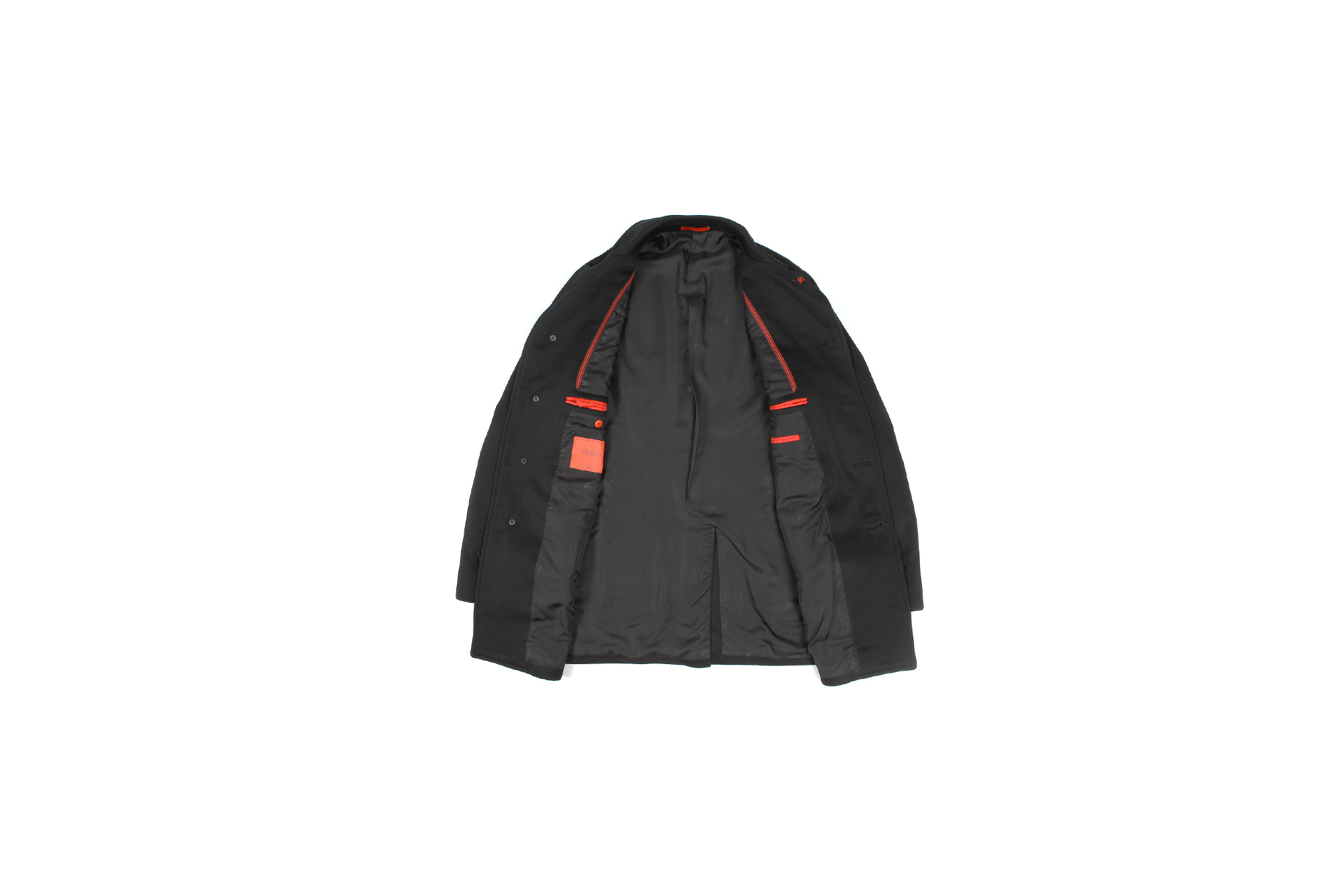 ISAIA (イザイア) CAPPOTTO (カッポット) Gruppo 7 カシミア カーコート BLACK (ブラック・990) Made in italy (イタリア製) 2021 愛知 名古屋 Alto e Diritto altoediritto アルトエデリット カシミヤジャケット カシミアジャケット