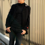 ISAIA (イザイア) CAPPOTTO (カッポット) Gruppo 7 カシミア カーコート BLACK (ブラック・990) Made in italy (イタリア製) 2021のイメージ