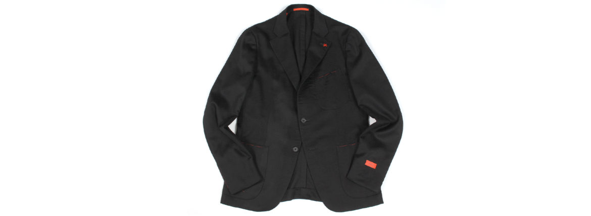 ISAIA (イザイア) POMPEI (ポンペイ) Gruppo 7 アクア カシミア ジャケット BLACK (ブラック・990) Made in italy (イタリア製) 2021 秋冬新作 【入荷しました】【フリー分発売開始】愛知 名古屋 Alto e Diritto altoediritto アルトエデリット