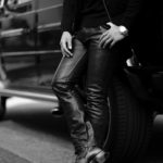 ISAMU KATAYAMA BACKLASH (イサムカタヤマ バックラッシュ) 1973-01 MARYAM HORSE LEATHER PANTS (マリアム ホースレザー パンツ) マリアム社 イタリーホース レザーパンツ BLACK (ブラック) MADE IN JAPAN (日本製) 2022春夏 【ご予約受付中】のイメージ