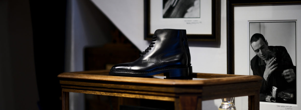 JOHN LOBB (ジョンロブ) SKYE (スカイ) 8695B Lace up Boots Black Calf ブラックカーフレザー レースアップ ブーツ BLACK (ブラック) Made In England (イギリス製) 2021 秋冬 愛知 名古屋 Alto e Diritto altoediritto アルトエデリット johnlobb レザーブーツ 編み上げブーツ