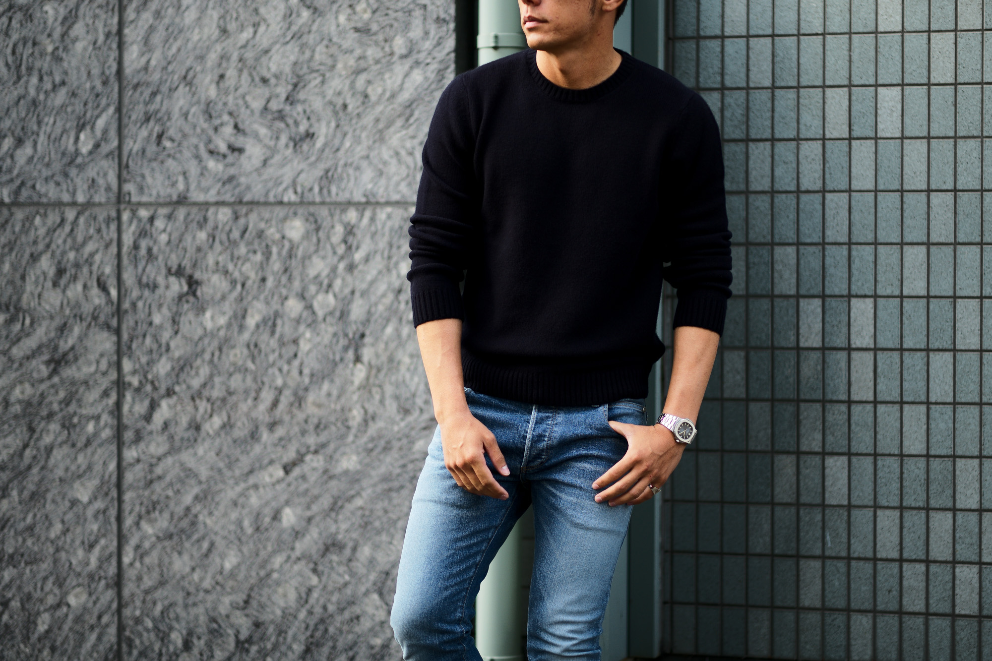 MONARO FIRENZE モナーロ フィレンツェ Baby Cashmere Crew Neck