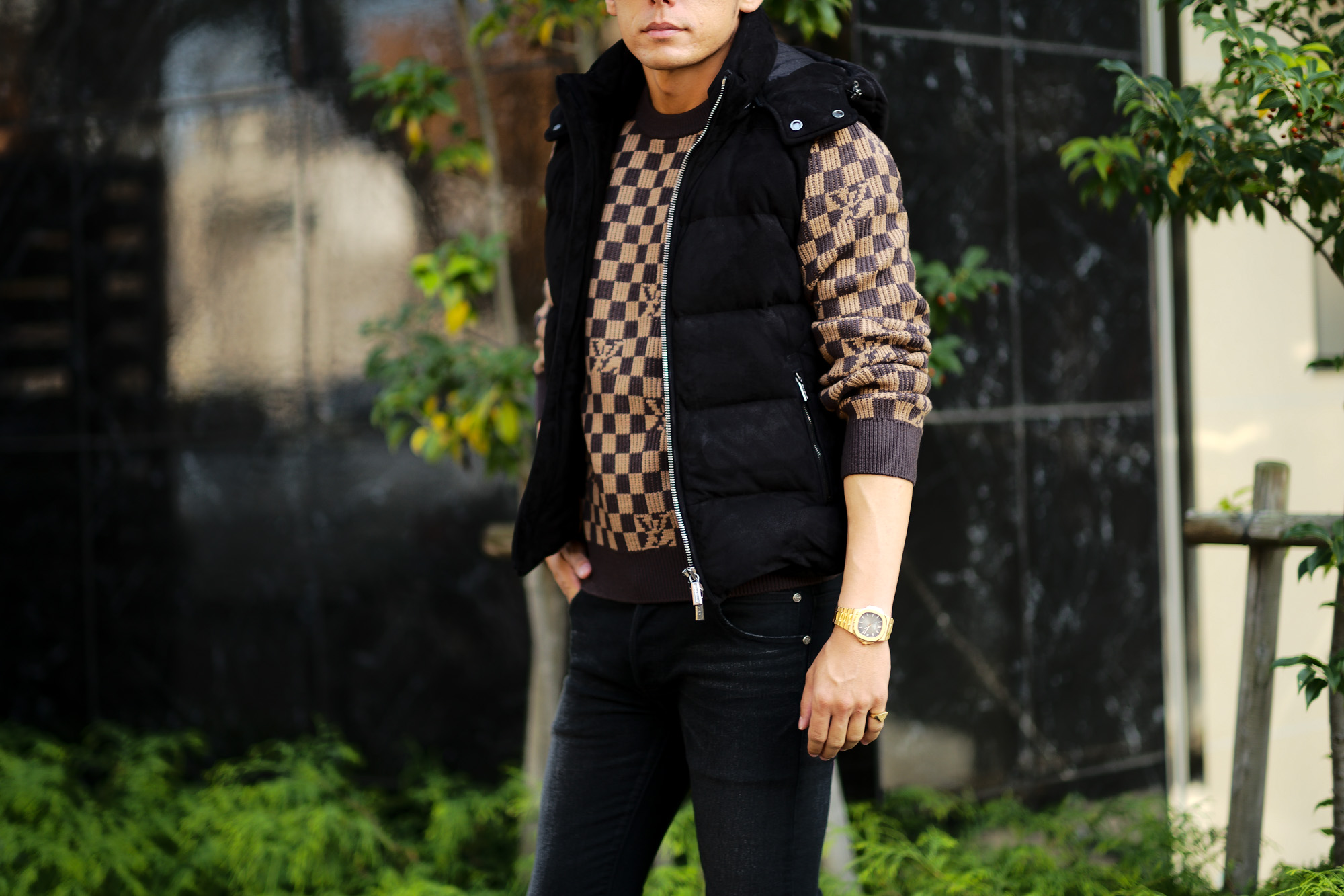 MOORER (ムーレー) FAYER-UR (フェイヤー) Suede Leather Down Vest スエードレザー ダウンベスト NERO (ブラック) Made in italy (イタリア製) 2021 秋冬 【Alto e Diritto別注】【Special Special Special Model】【ご予約開始】愛知 名古屋 Alto e Diritto altoediritto アルトエデリット レザーベスト