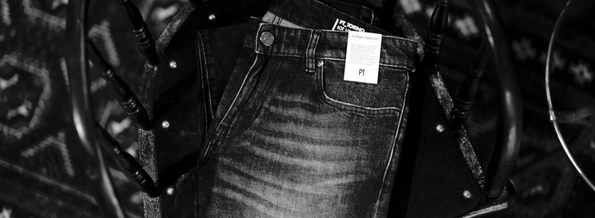 PT TORINO DENIM (ピーティートリノデニム) ROCK (ロック) SKINNY FIT (スキニーフィット) STRETCH BLACK VINTAGE DENIM 12 Oz ストレッチ デニムパンツ BLACK (ブラック・ME44) 愛知 名古屋 Alto e Diritto altoediritto アルトエデリット ピーティーデニム PTデニム ブラックデニム