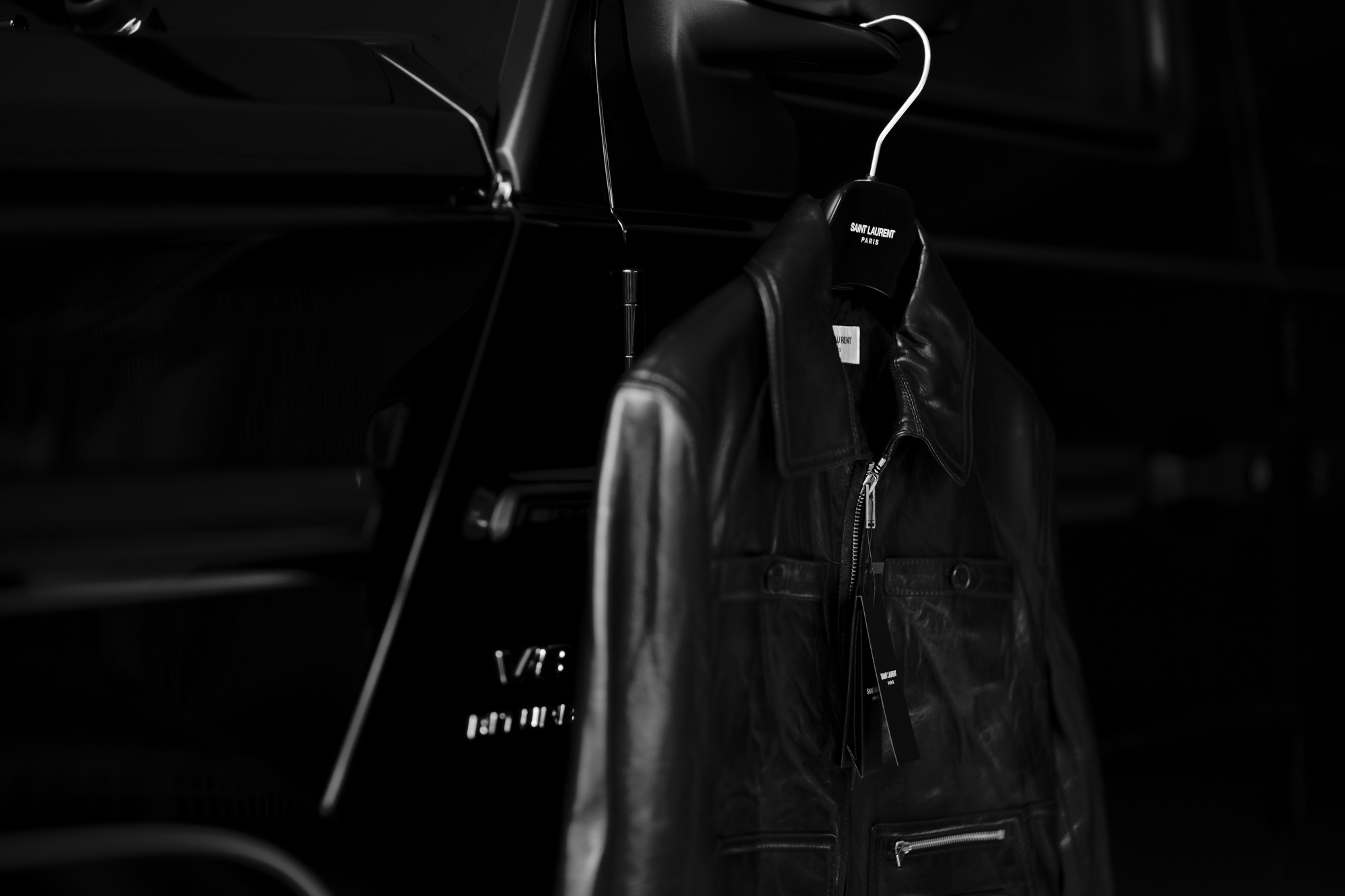 SAINT LAURENT ASYMMETRY JACKET VINTAGE CRINKLED LEATHER BLACK  SAINT LAURENT (サンローラン) ASYMMETRY JACKET (アシンメトリージャケット) VINTAGE CRINKLED LEATHER (ヴィンテージクリンクルレザー) ラムレザー ジャケット BLACK (ブラック)　Made in italy (イタリア製) 愛知 名古屋 Alto e Diritto altoediritto アルトエデリット 627,000円