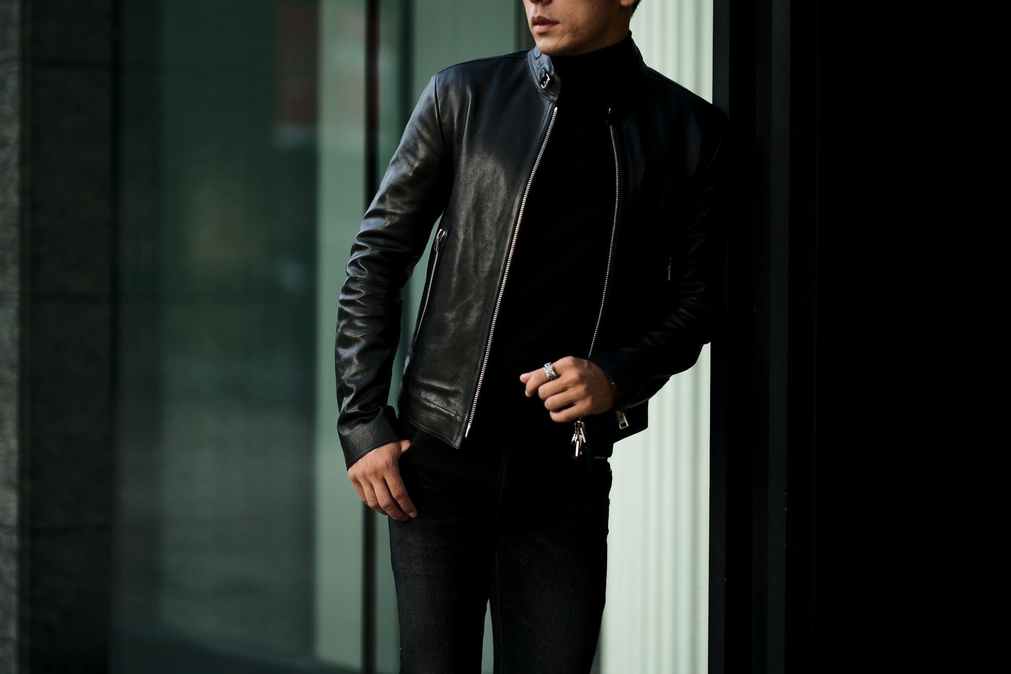 TOM FORD (トムフォード) CAFÉ BIKER JACKET (カフェ バイカー ...