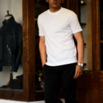 FEDELI(フェデリ) Crew Neck T-shirt (クルーネック Tシャツ) ギザコットン Tシャツ WHITE (ホワイト・41) made in italy (イタリア製) 2022 春夏 【ご予約受付中】のイメージ