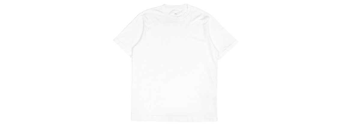 FEDELI(フェデリ) Crew Neck T-shirt (クルーネック Tシャツ) ギザコットン Tシャツ WHITE (ホワイト・41) made in italy (イタリア製) 2022 春夏 【Special Color】【ご予約開始】愛知 名古屋 Alto e Diritto altoediritto アルトエデリット 白Tシャツ