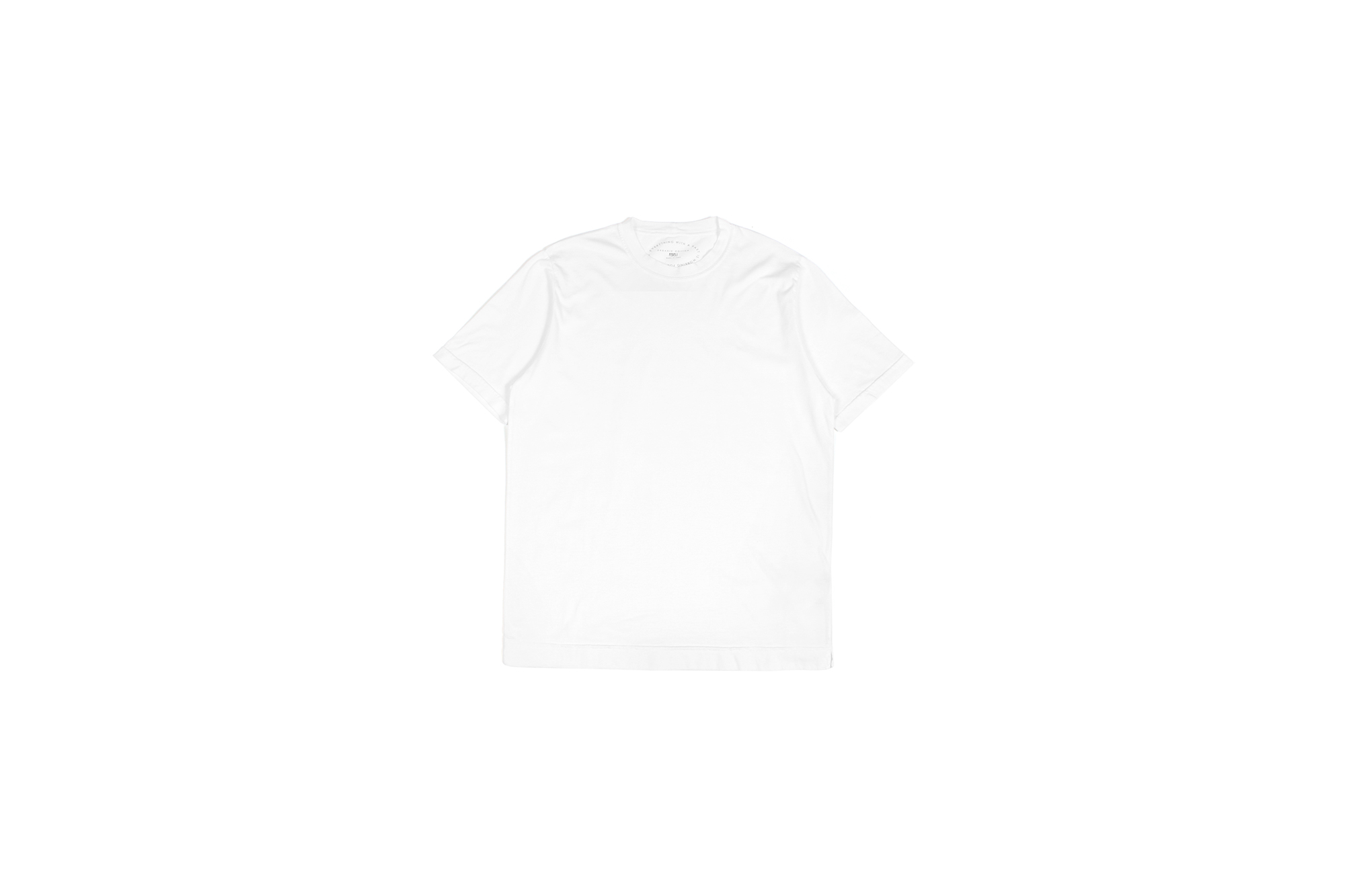 FEDELI(フェデリ) Crew Neck T-shirt (クルーネック Tシャツ) ギザコットン Tシャツ WHITE (ホワイト・41) made in italy (イタリア製) 2022 春夏 【Special Color】【ご予約開始】愛知 名古屋 Alto e Diritto altoediritto アルトエデリット 白Tシャツ