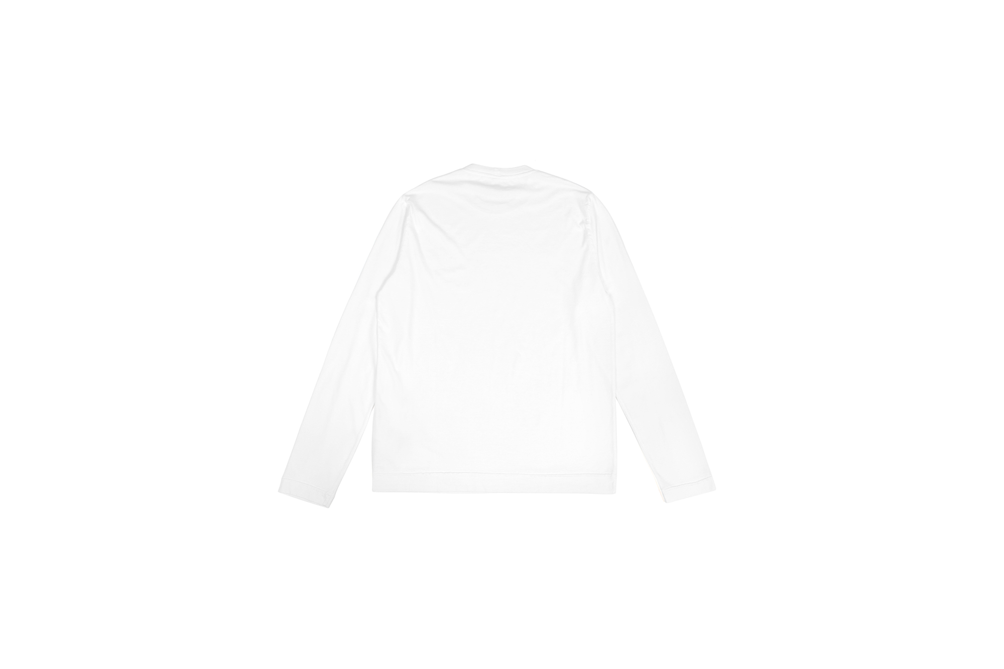 FEDELI (フェデリ) Long Sleeve Crew Neck T-shirt (ロングスリーブ Tシャツ) ギザコットン ロングスリーブ Tシャツ WHITE (ホワイト・41) made in italy (イタリア製) 2022 春夏 【ご予約受付中】 愛知 名古屋 Alto e Diritto altoediritto アルトエデリット ロンT ロングTシャツ