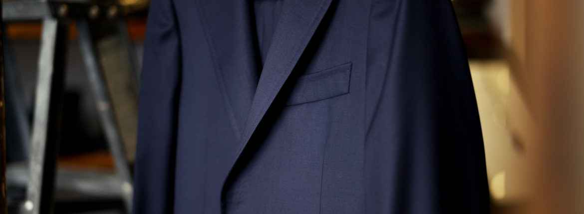 ISAIA MADE TO MEASURE CORTINA SUITS AUASPIDER NAVY 2021AW イザイア オーダー コルティナ スーツアクアスパイダー ウール SUPER 130S ネイビー 2021秋冬 愛知 名古屋 Alto e Diritto altoediritto アルトエデリット