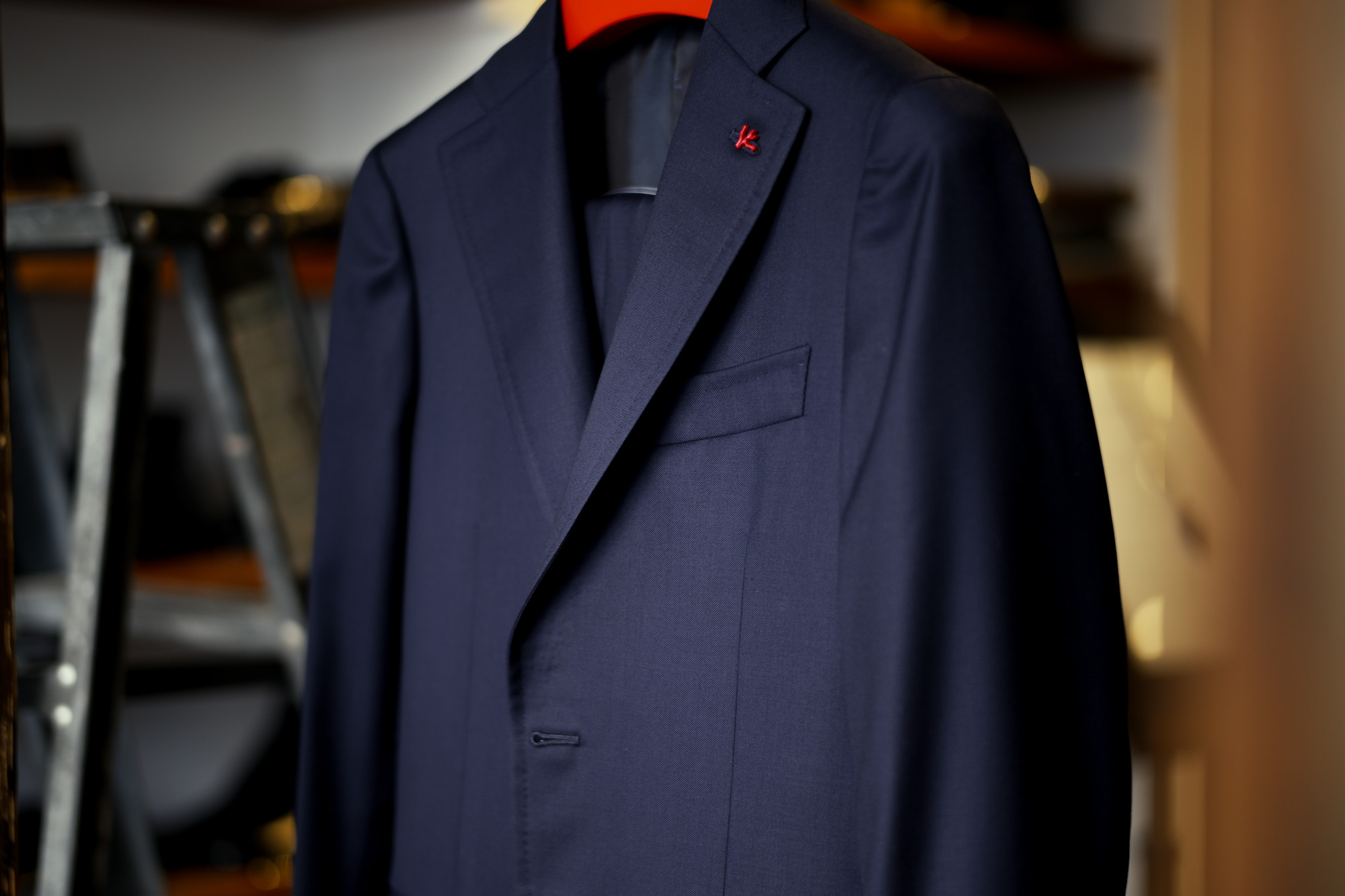 ISAIA MADE TO MEASURE CORTINA SUITS AUASPIDER NAVY 2021AW イザイア オーダー コルティナ スーツアクアスパイダー ウール SUPER 130S  ネイビー 2021秋冬 愛知 名古屋 Alto e Diritto altoediritto アルトエデリット