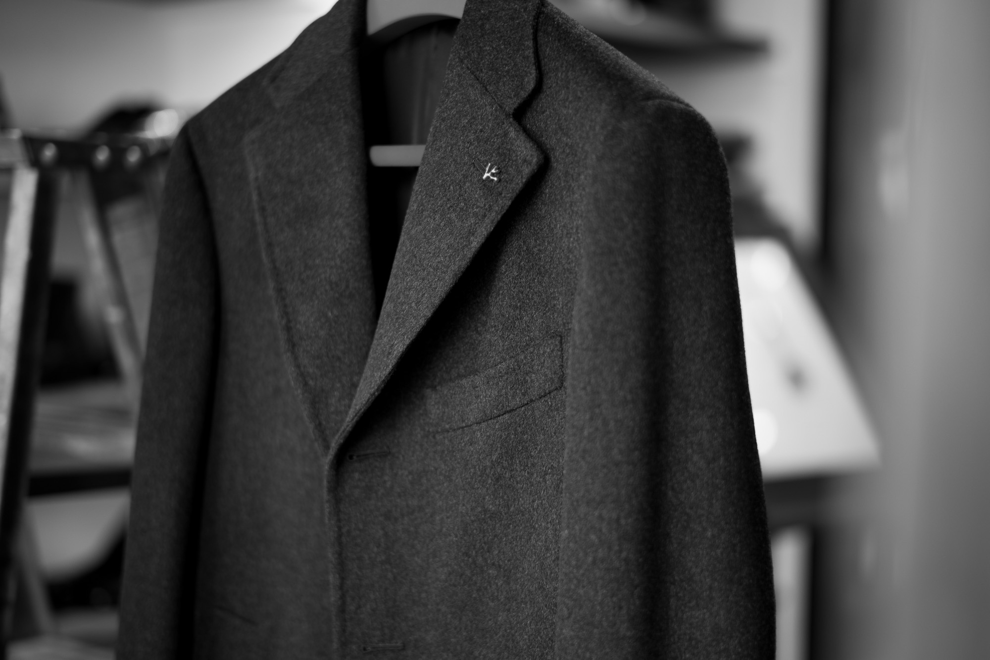 ISAIA "MADE TO MEASURE" ROSS CP TASCH TRENCH BEAVER CHARCOAL GRAY 2021AW イザイア オーダー ロス トレンチコート ビーバー チャコールグレー 2021秋冬 愛知 名古屋 Alto e Diritto altoediritto アルトエデリット
