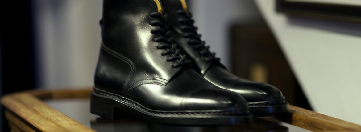 JOHN LOBB (ジョンロブ) SKYE (スカイ) 8695B Lace up Boots Black Calf ブラックカーフレザー レースアップ ブーツ BLACK (ブラック) Made In England (イギリス製) 2021 秋冬 愛知 名古屋 Alto e Diritto altoediritto アルトエデリット johnlobb レザーブーツ 編み上げブーツ