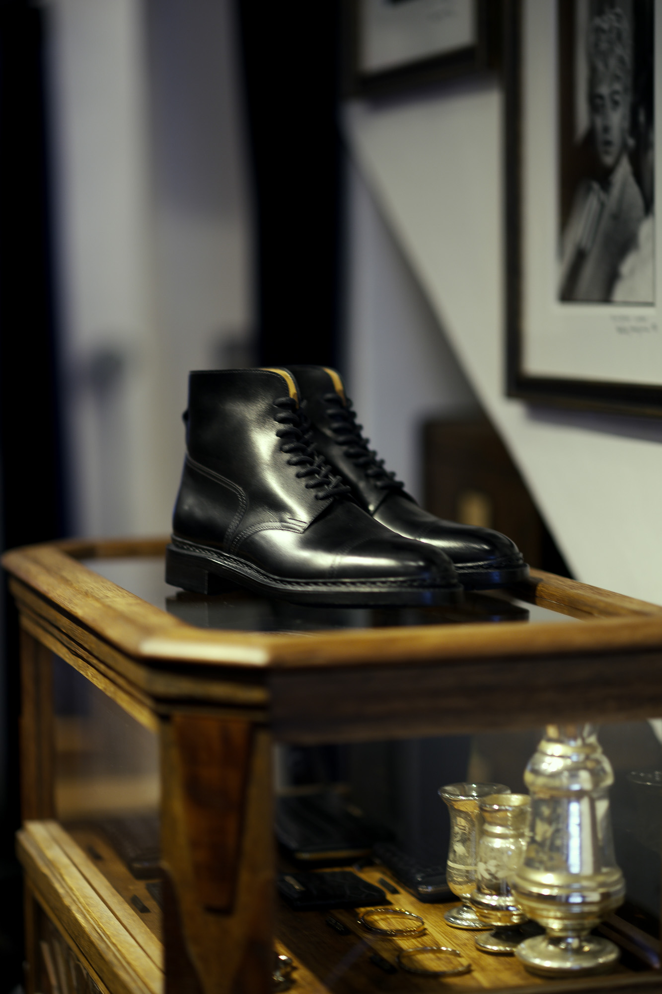 JOHN LOBB (ジョンロブ) SKYE (スカイ) 8695B Lace up Boots Black Calf ブラックカーフレザー