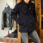 MOORER (ムーレー) BOLGI-EG (ボルギ) ホワイトグースダウン カシミア ダウン ピーコート DARK BLUE (ネイビー) Made in italy (イタリア製)  2021 秋冬新作のイメージ