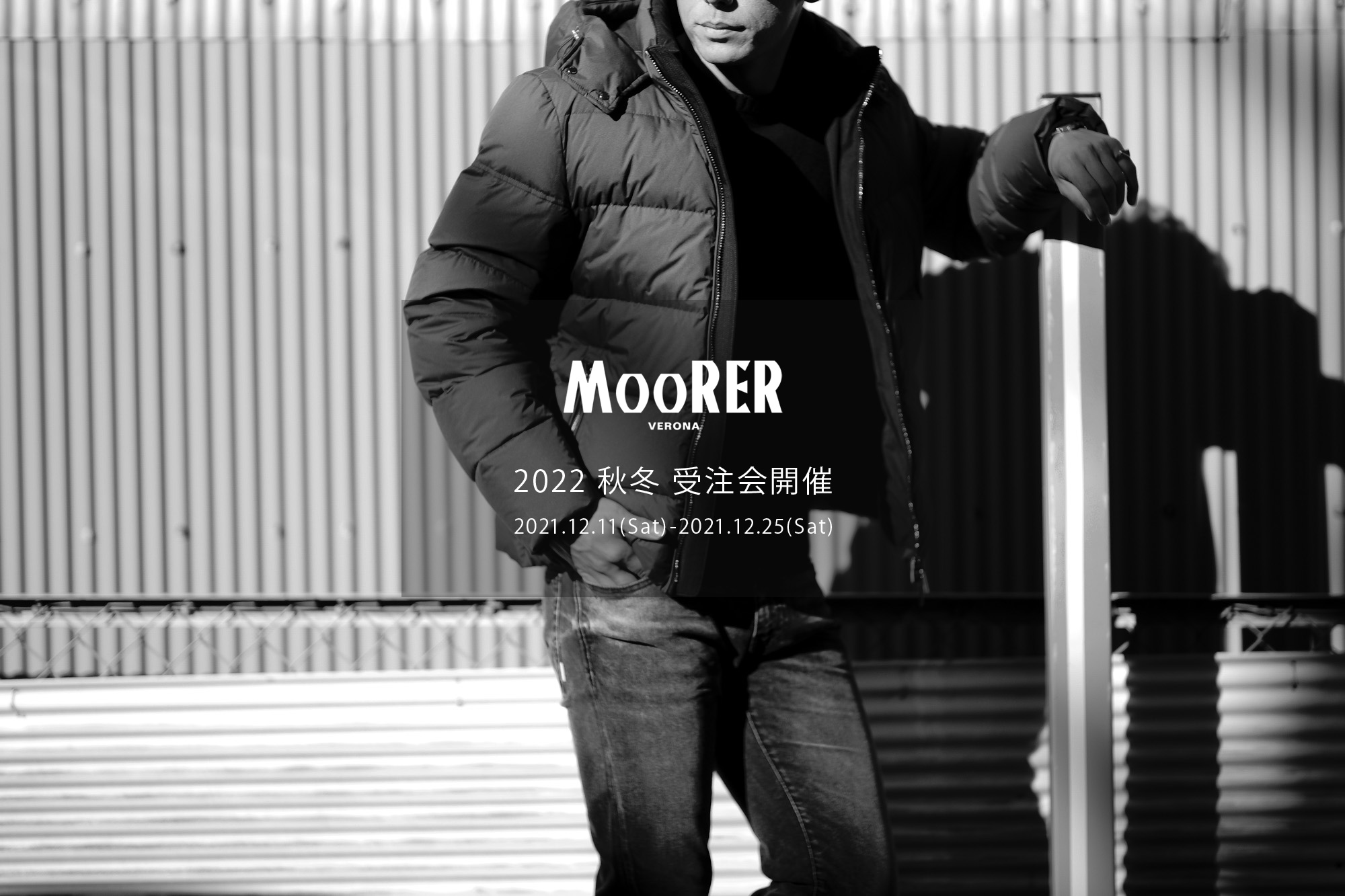 MOORER “BRET SKT” Nylon Down Jacket 2022AW /// NAVY(ネイビー・76 