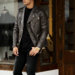 EMMETI (エンメティ) TORINO (トリノ) Lambskin (ラムレザー) ダブルライダース MARRONE (ブラウン) Made in italy (イタリア製) 2022 【Alto e Diritto限定】【Special Model】のイメージ