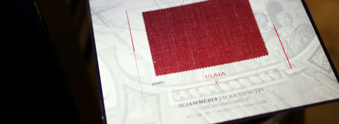 ISAIA / イザイア 【MADE TO MEASURE】【2022春夏】【Cherry / 49％ Silk,34% Cashmere,17% Linen】 シャンパンゴールド 2022年3月19日 土曜 3月20日 日曜 ヘッドテーラー 片桐氏 3/19,3/20ご来店 オーダー会 受注会 愛知 名古屋 Alto e Diritto altoediritto アルトエデリット ジャケット SILK 49 CASHMERE 34 LINEN 17 シルク カシミヤ リネン カシミヤ 60 シルク 32 リネン 8