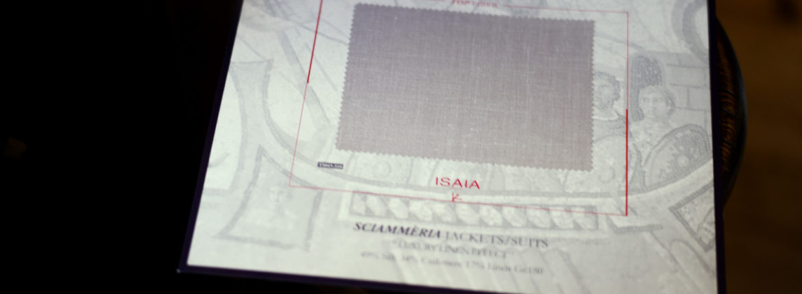 ISAIA / イザイア 【MADE TO MEASURE】【2022春夏】【Ecru beige / 49％ Silk,34% Cashmere,17% Linen】 シャンパンゴールド 2022年3月19日 土曜 3月20日 日曜 ヘッドテーラー 片桐氏 3/19,3/20ご来店 オーダー会 受注会 愛知 名古屋 Alto e Diritto altoediritto アルトエデリット ジャケット SILK 49 CASHMERE 34 LINEN 17 シルク カシミヤ リネン カシミヤ 60 シルク 32 リネン 8 Ecru beige エクルベージュ