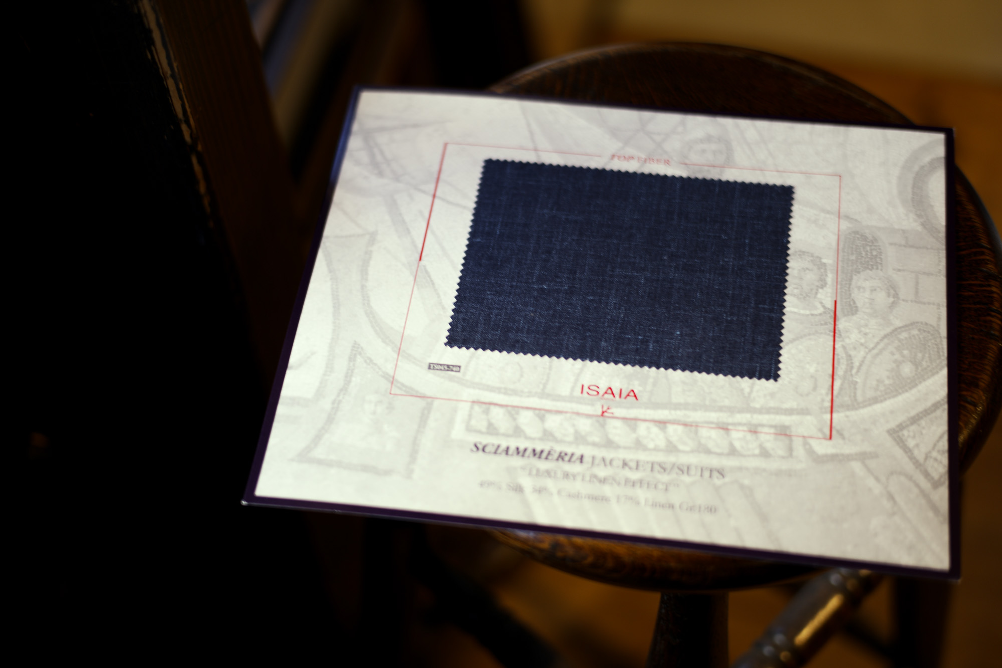 ISAIA / イザイア 【MADE TO MEASURE】【2022春夏】【Navy / 49％ Silk,34% Cashmere,17% Linen】 シャンパンゴールド 2022年3月19日 土曜 3月20日 日曜  ヘッドテーラー 片桐氏 3/19,3/20ご来店 オーダー会 受注会 愛知 名古屋 Alto e Diritto altoediritto アルトエデリット ジャケット SILK 49 CASHMERE 34 LINEN 17 シルク カシミヤ リネン カシミヤ 60 シルク 32 リネン 8 NAVY ネイビー