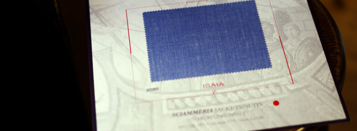 ISAIA / イザイア 【MADE TO MEASURE】【2022春夏】【Zenith blue / 49％ Silk,34% Cashmere,17% Linen】のイメージ