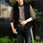 MOORER (ムーレー) FAYER-UR (フェイヤー) Suede Leather Down Vest スエードレザー ダウンベスト NERO (ブラック) Made in italy (イタリア製) 【Alto e Diritto別注】【Special Special Special Model】のイメージ