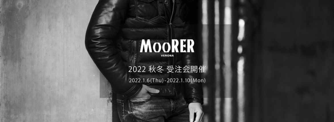 MOORER "MONDOR-PEL" Bomber down 2022AW /// NERO(ブラック・08),BLUE(ブルー・76),DARK BROWN(ダークブラウン・37),FANGO(ブラウン・36),STONE(ライトブラウン・30)【2022 秋冬 受注会開催 2021.12.11(Sat)～2021.12.25(Sat)】ムーレー ライト レザーダウンジャケット 愛知 名古屋 Alto e Diritto altoediritto アルトエデリット