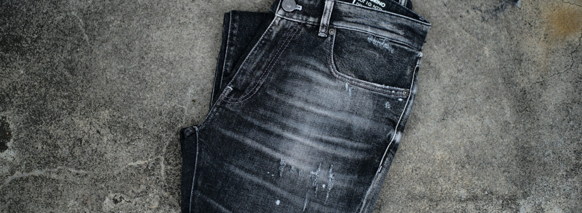 PT TORINO DENIM "ROCK" BLACK CRUSH・MK39 2022秋冬 【ご予約開始】ピーティートリノデニム ロック ストレッチデニムパンツ ダメージデニム クラッシュデニム 愛知 名古屋 Alto e Diritto altoediritto アルトエデリット