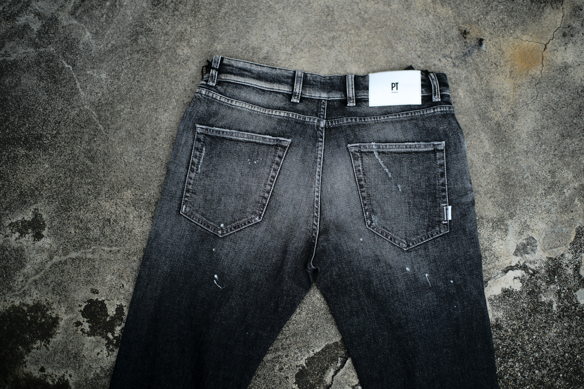 PT TORINO DENIM "ROCK" BLACK CRUSH・MK39 2022秋冬 【ご予約開始】ピーティートリノデニム ロック ストレッチデニムパンツ ダメージデニム クラッシュデニム 愛知 名古屋 Alto e Diritto altoediritto アルトエデリット