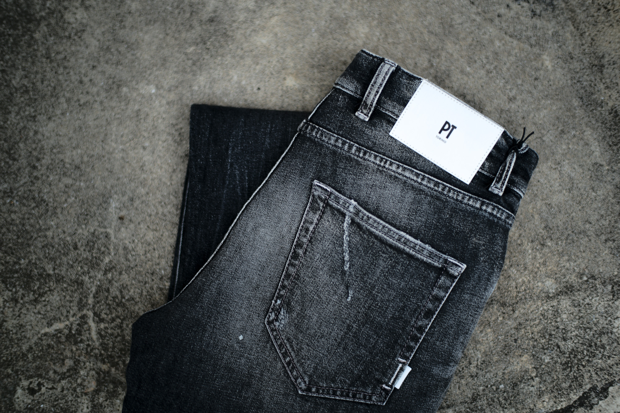 PT TORINO DENIM "ROCK" BLACK CRUSH・MK39 2022秋冬 【ご予約開始】ピーティートリノデニム ロック ストレッチデニムパンツ ダメージデニム クラッシュデニム 愛知 名古屋 Alto e Diritto altoediritto アルトエデリット