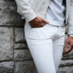 PT TORINO DENIM (ピーティートリノデニム) ROCK (ロック) SKINNY FIT (スキニーフィット) SUPERWHITE STRETCH DENIM 11 Oz ストレッチ デニムパンツ WHITE (ホワイト・CH59) 2022 春夏新作のイメージ