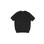cuervo bopoha (クエルボ ヴァローナ) Sartoria Collection (サルトリア コレクション) Oliver (オリバー) GIZA87 56/3 ギザコットン ニットTシャツ BLACK (ブラック) MADE IN JAPAN (日本製) 2022 春夏新作 【Special Model】のイメージ