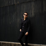 cuervo bopoha (クエルボ ヴァローナ) Sartoria Collection (サルトリア コレクション) Rooster (ルースター) STRETCH NYLON ストレッチナイロン スーツ BLACK(ブラック) MADE IN JAPAN (日本製) 2022 春夏 【Special Model】 【ご予約受付中】のイメージ