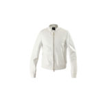 EMMETI (エンメティ) JURI GOLD (ユリ ゴールド) Lambskin Nappa Silk (ラムナッパシルクレザー) シングルライダース BIANCO(ホワイト) Made in italy (イタリア製) 2022春夏新作のイメージ